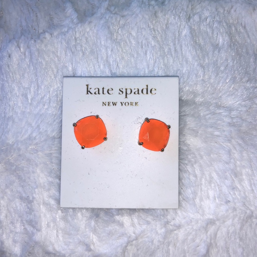 Coral Kate spade earrings